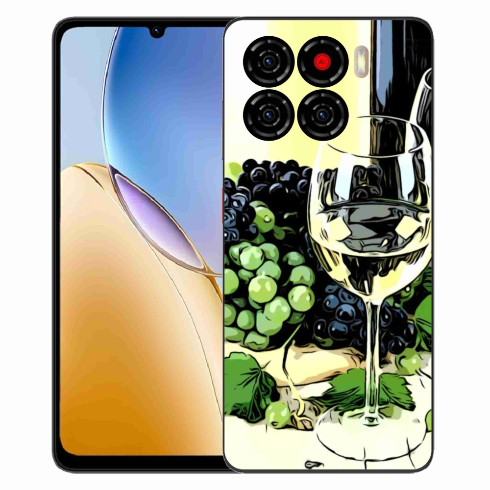 Gelový kryt mmCase na ZTE Blade A56 - sklenka vína
