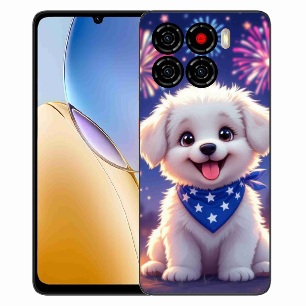 Gelový kryt mmCase na ZTE Blade A56 - slavnostní štěně