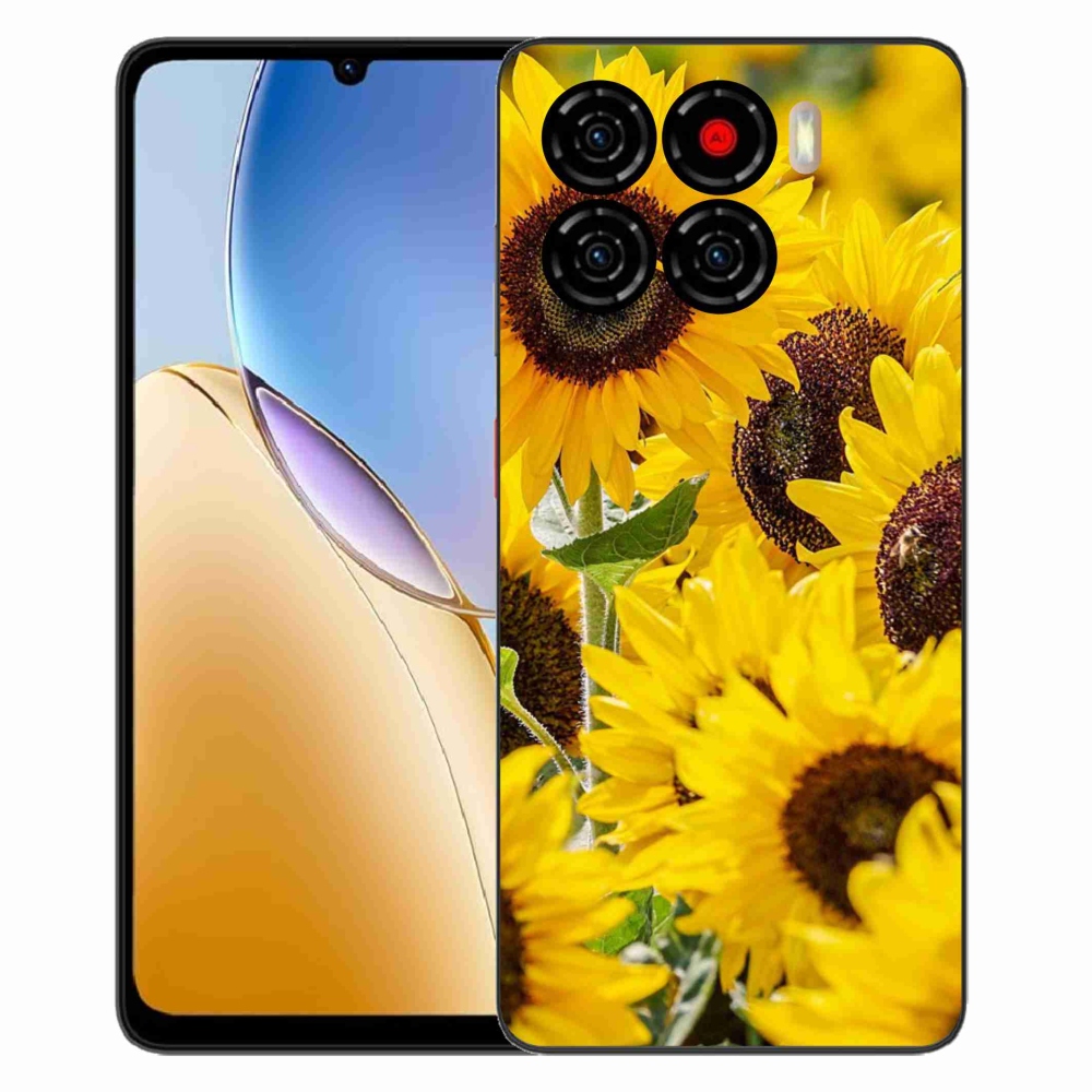 Gelový kryt mmCase na ZTE Blade A56 - slunečnice