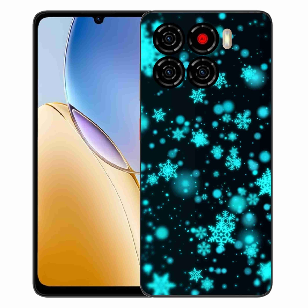 Gelový kryt mmCase na ZTE Blade A56 - sněhové vločky 1