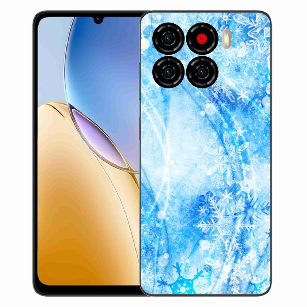 Gelový kryt mmCase na ZTE Blade A56 - sněhové vločky