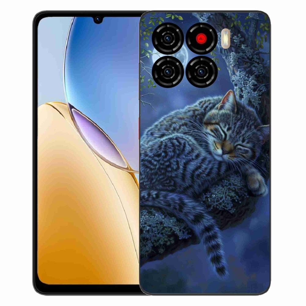 Gelový kryt mmCase na ZTE Blade A56 - spící kočka