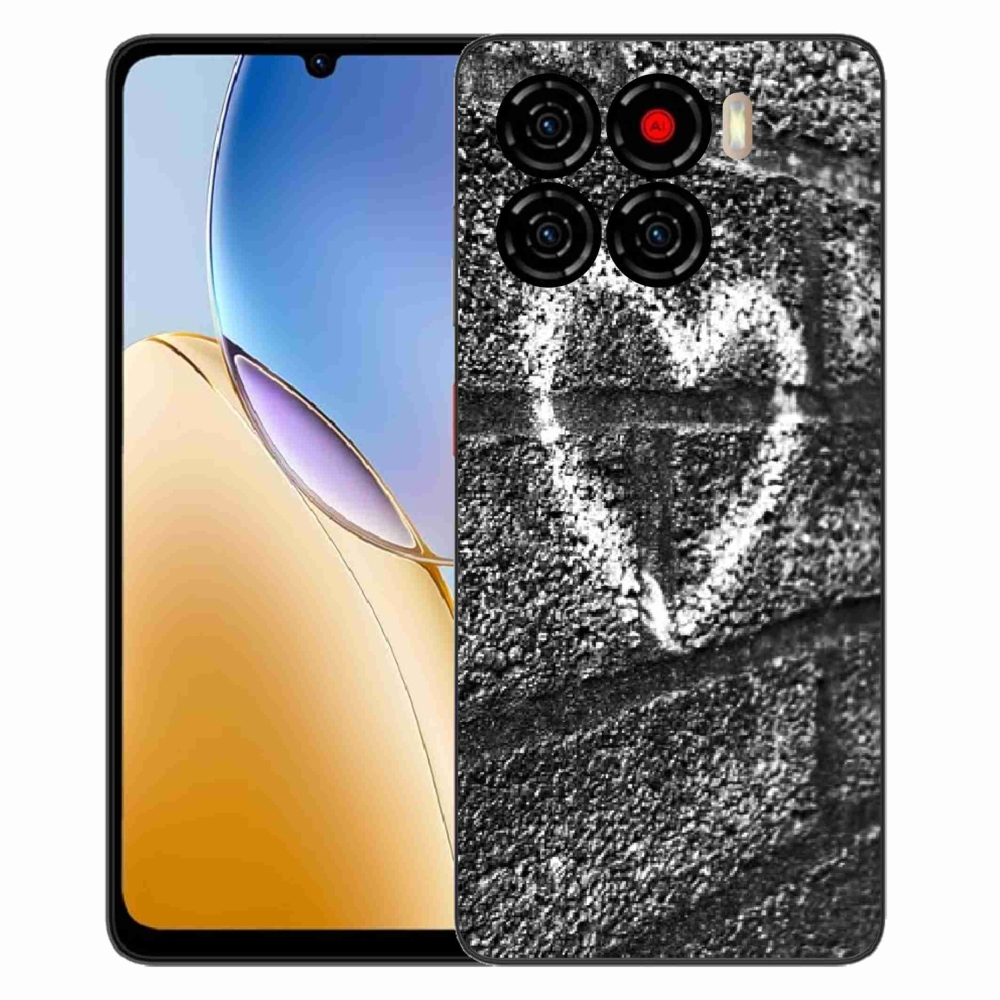 Gelový kryt mmCase na ZTE Blade A56 - srdce na zdi