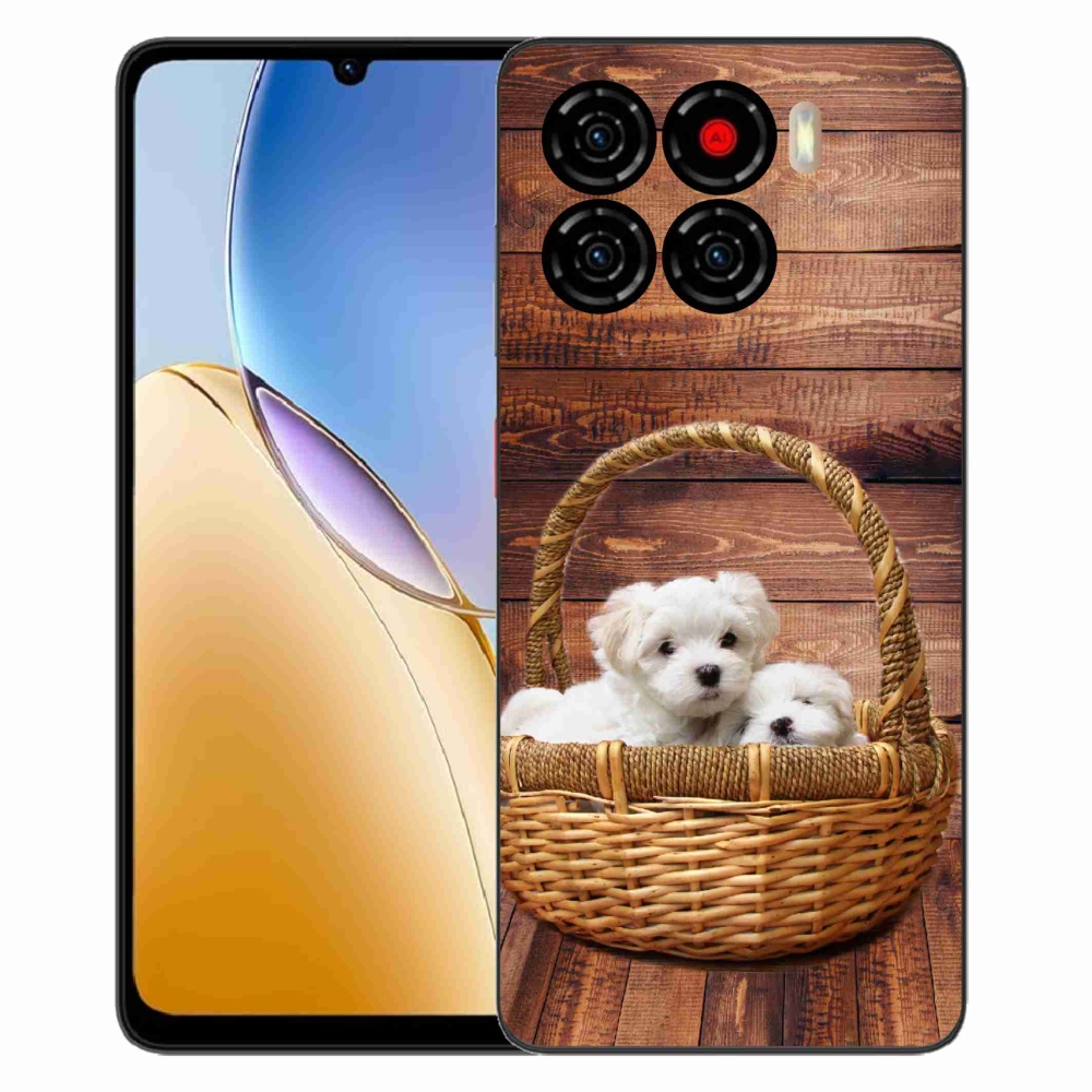 Gelový kryt mmCase na ZTE Blade A56 - štěňátka