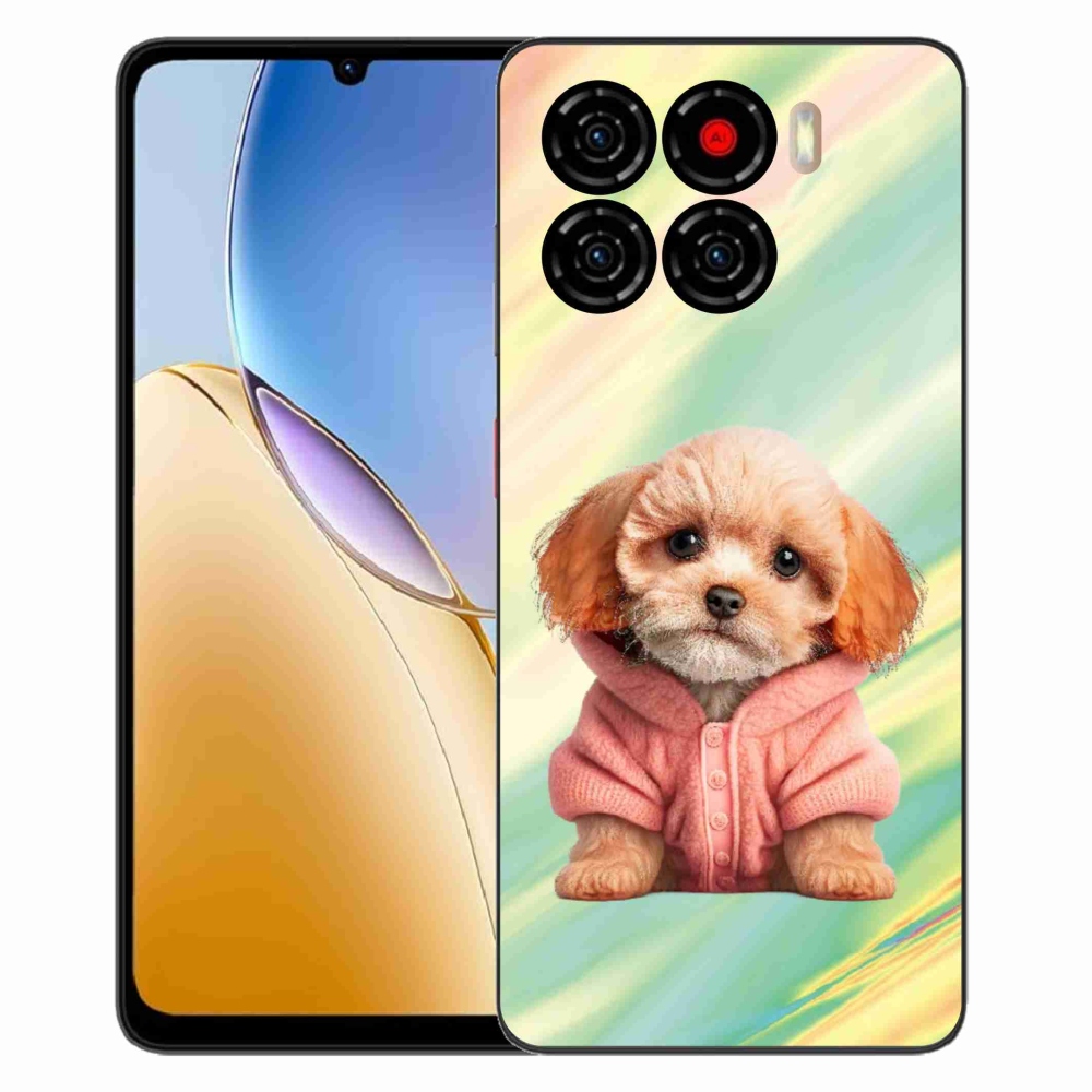 Gelový kryt mmCase na ZTE Blade A56 - štěně ve svetru