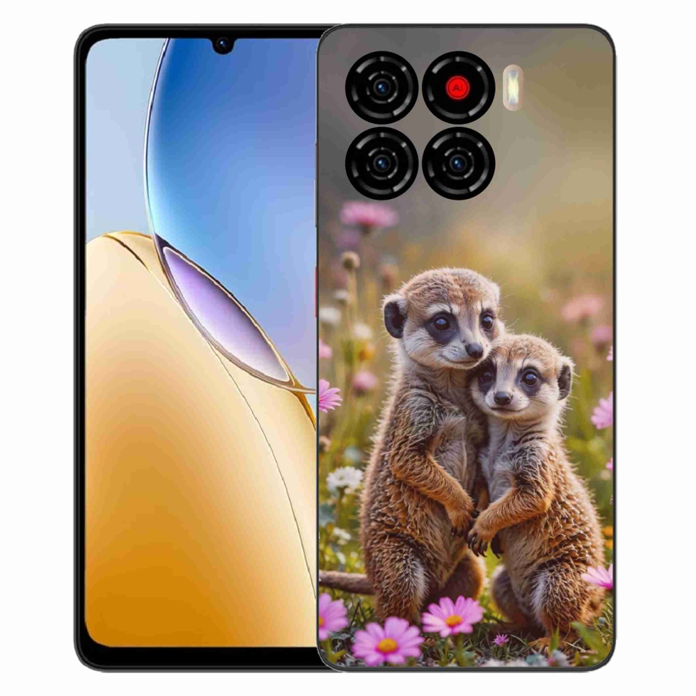 Gelový kryt mmCase na ZTE Blade A56 - surikatí duo