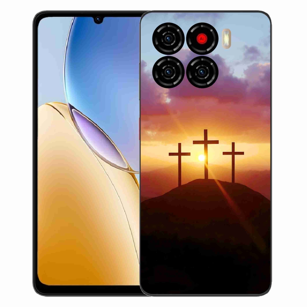 Gelový kryt mmCase na ZTE Blade A56 - tři kříže