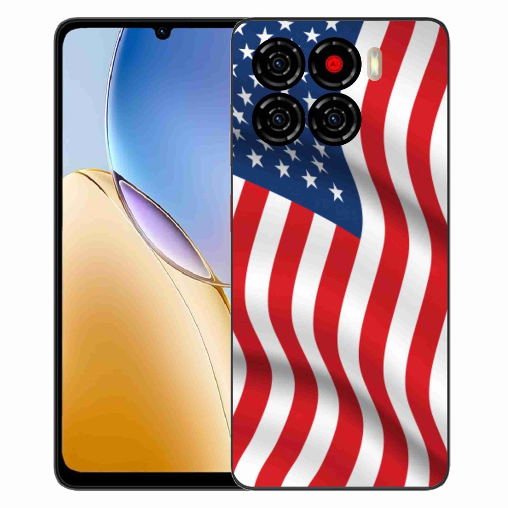 Gelový kryt mmCase na ZTE Blade A56 - USA vlajka