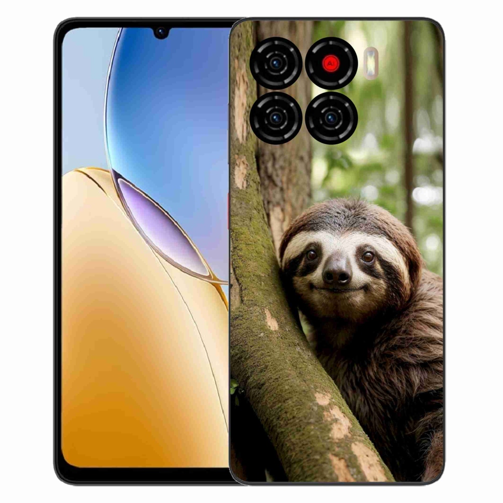 Gelový kryt mmCase na ZTE Blade A56 - usměvavý lenochod