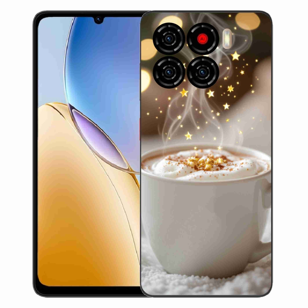 Gelový kryt mmCase na ZTE Blade A56 - vánoční horký nápoj