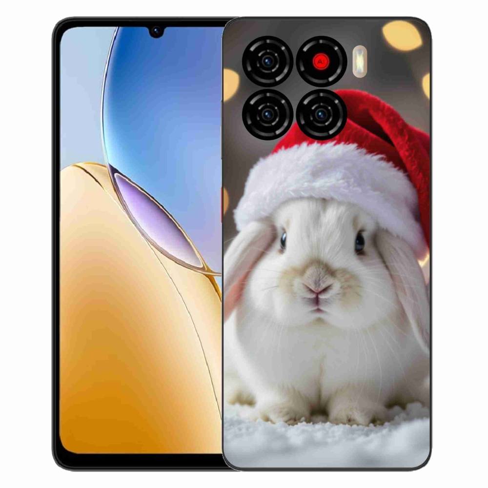Gelový kryt mmCase na ZTE Blade A56 - vánoční králík