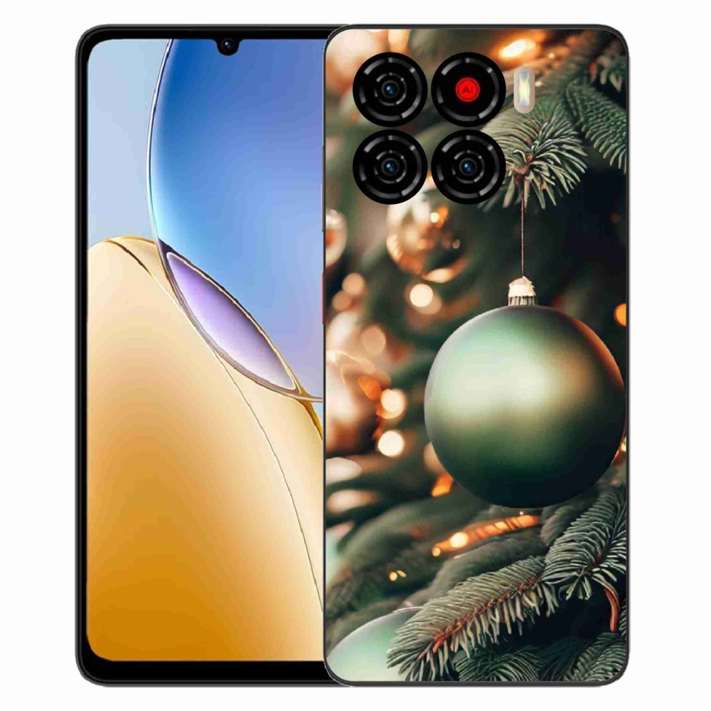 Gelový kryt mmCase na ZTE Blade A56 - vánoční ozdoby 1