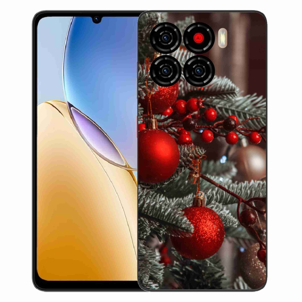 Gelový kryt mmCase na ZTE Blade A56 - vánoční ozdoby 2