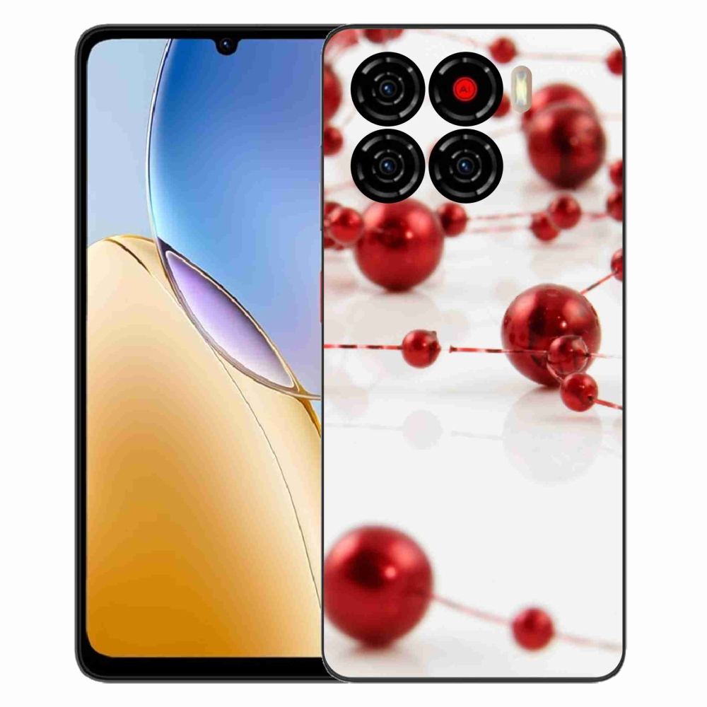 Gelový kryt mmCase na ZTE Blade A56 - vánoční řetěz