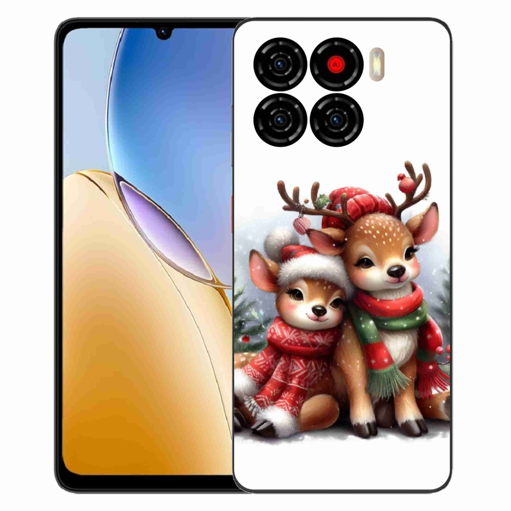 Gelový kryt mmCase na ZTE Blade A56 - vánoční sobi