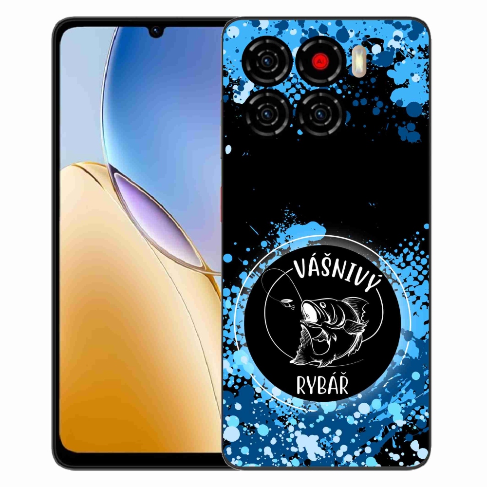 Gelový kryt mmCase na ZTE Blade A56 - vášnivý rybář černé pozadí