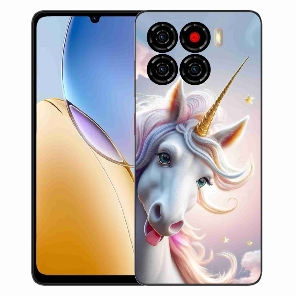 Gelový kryt mmCase na ZTE Blade A56 - veselý jednorožec