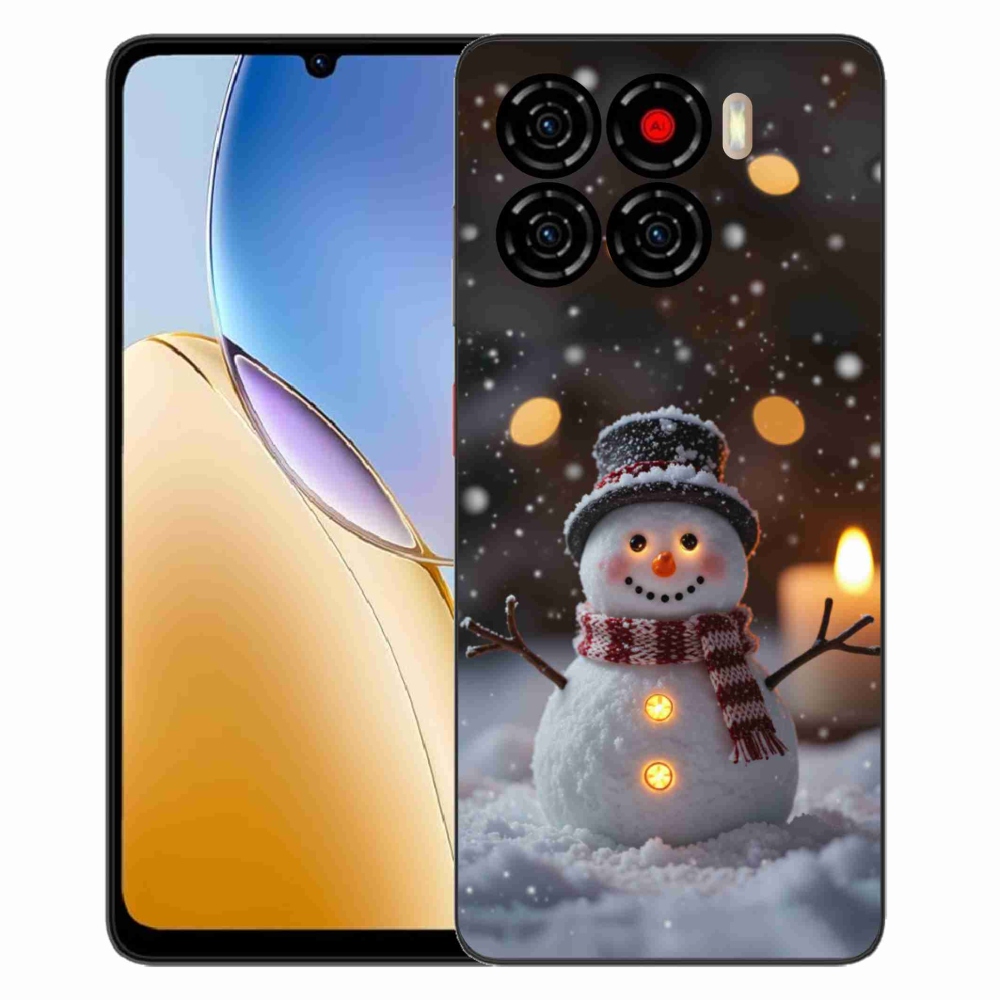 Gelový kryt mmCase na ZTE Blade A56 - veselý sněhulák