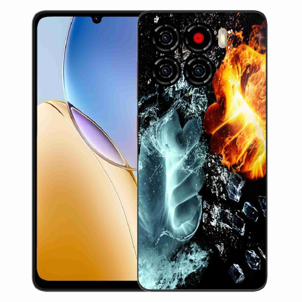 Gelový kryt mmCase na ZTE Blade A56 - voda a oheň