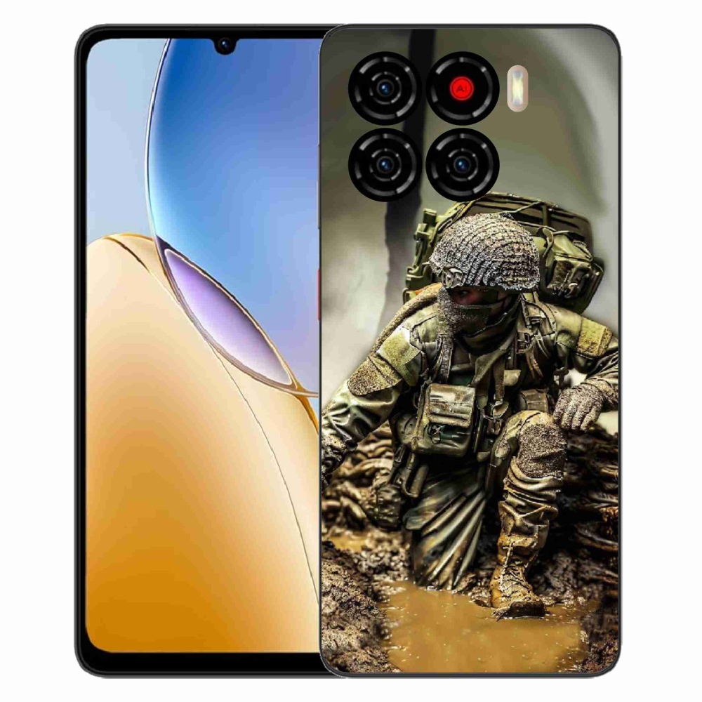 Gelový kryt mmCase na ZTE Blade A56 - voják