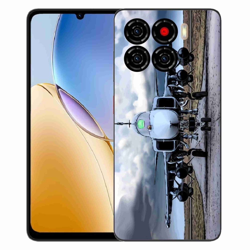 Gelový kryt mmCase na ZTE Blade A56 - vojenské letadlo