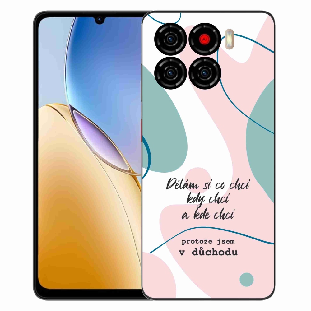 Gelový kryt mmCase na ZTE Blade A56 - vtipný text 10 bílé pozadí