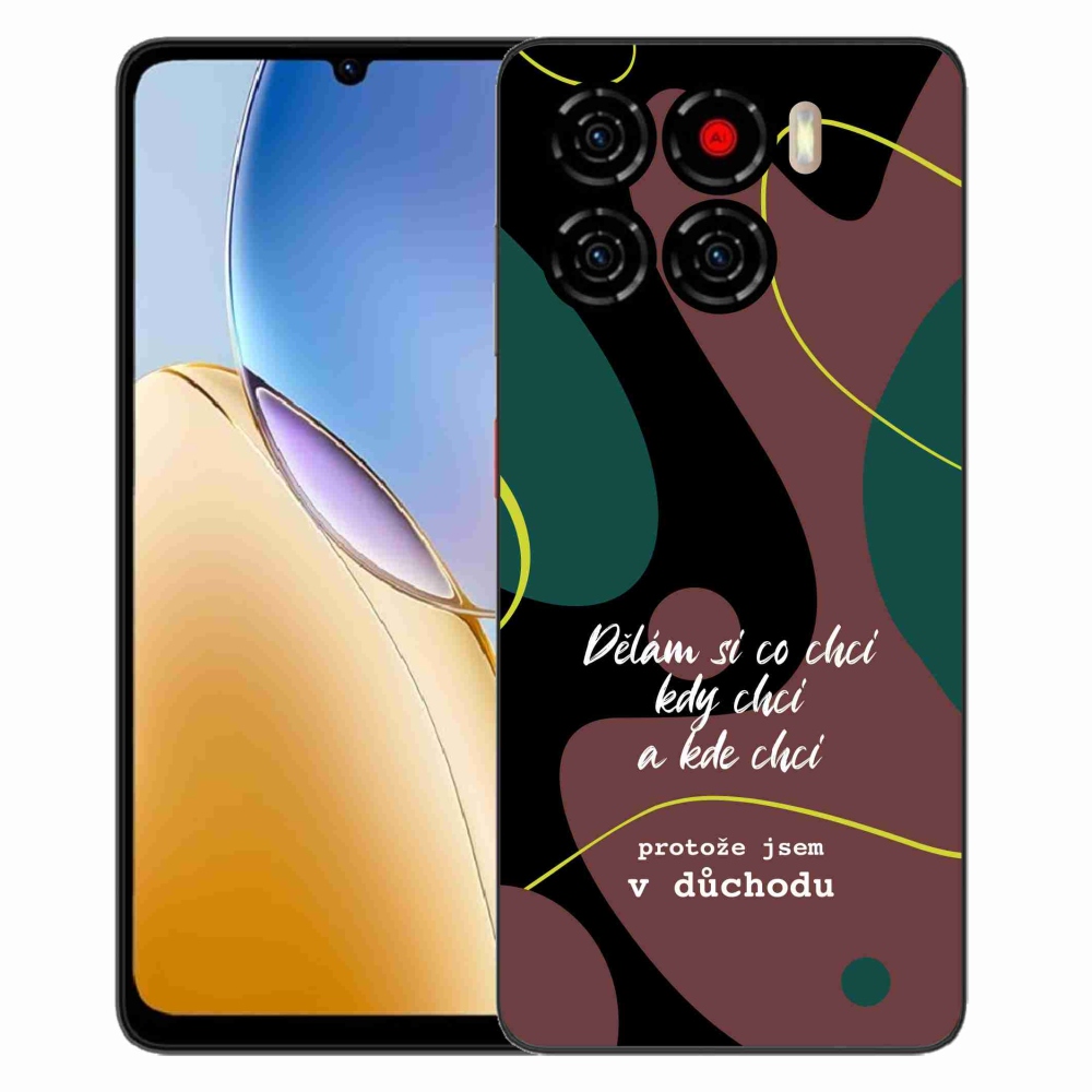 Gelový kryt mmCase na ZTE Blade A56 - vtipný text 10 černé pozadí