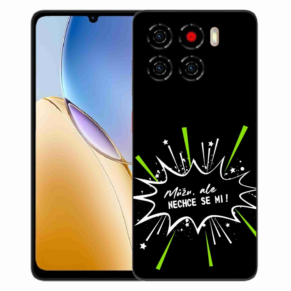 Gelový kryt mmCase na ZTE Blade A56 - vtipný text 11 černé pozadí