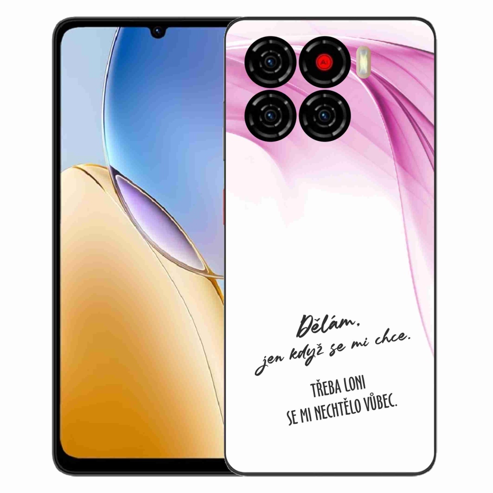 Gelový kryt mmCase na ZTE Blade A56 - vtipný text 12 bílé pozadí