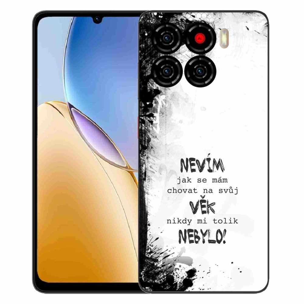 Gelový kryt mmCase na ZTE Blade A56 - vtipný text 14 bílé pozadí