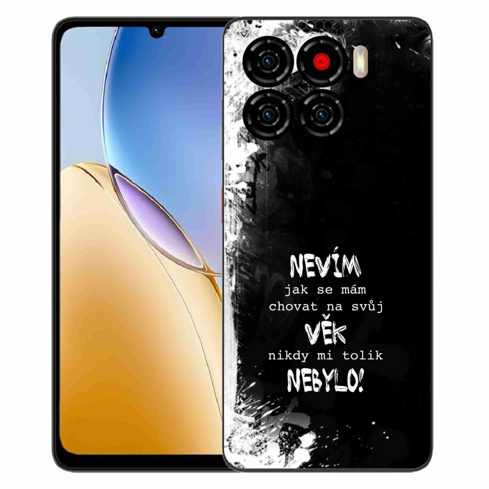 Gelový kryt mmCase na ZTE Blade A56 - vtipný text 14 černé pozadí