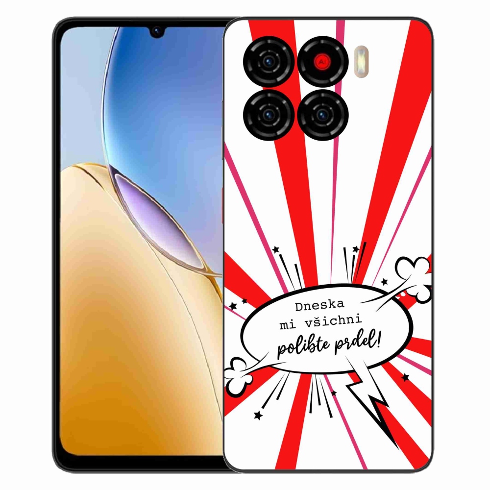 Gelový kryt mmCase na ZTE Blade A56 - vtipný text 15 bílé pozadí
