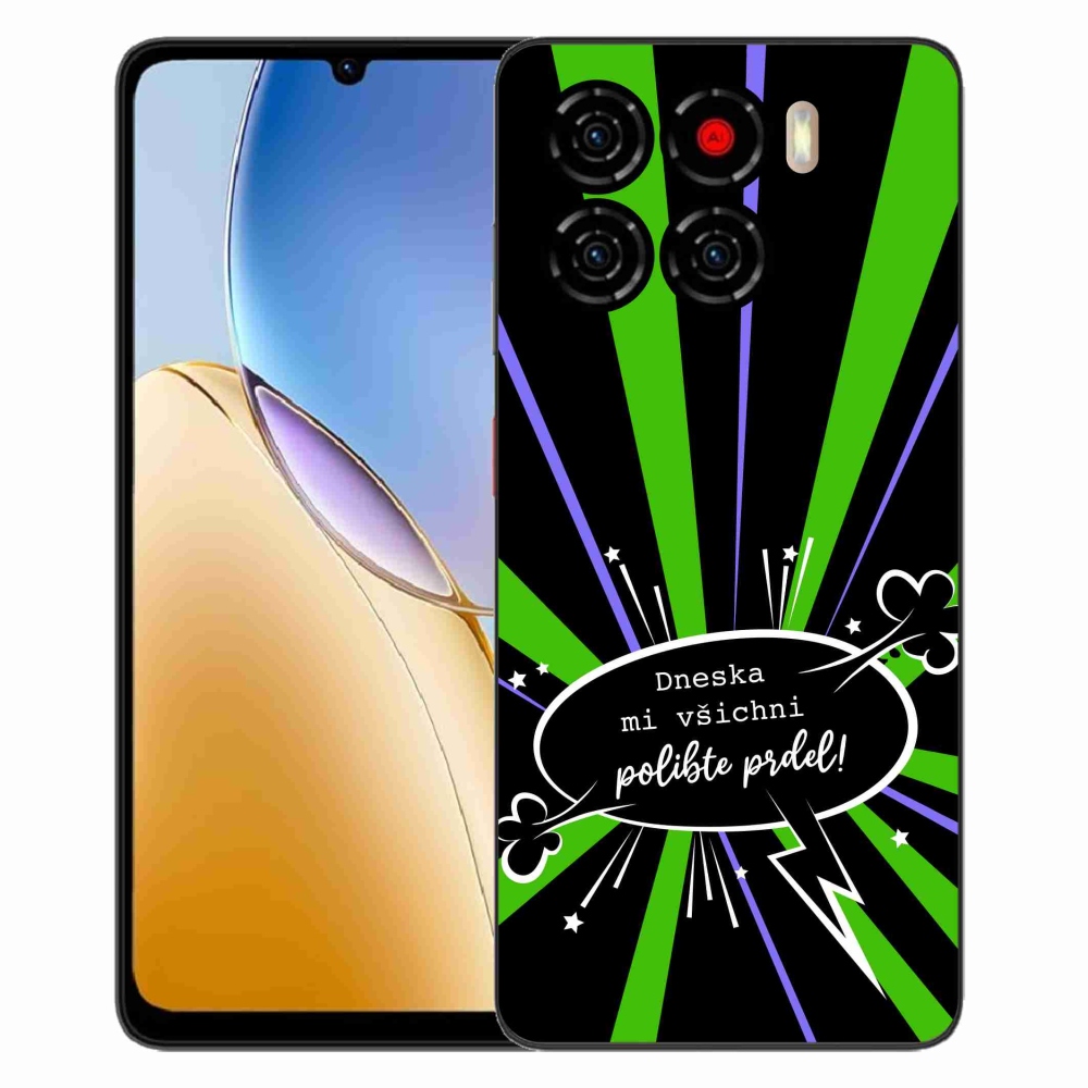 Gelový kryt mmCase na ZTE Blade A56 - vtipný text 15 černé pozadí