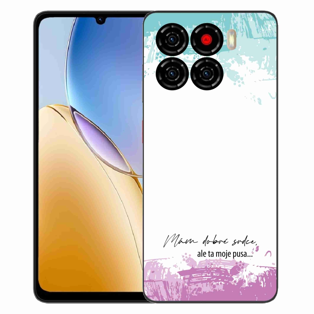 Gelový kryt mmCase na ZTE Blade A56 - vtipný text 3 bílé pozadí