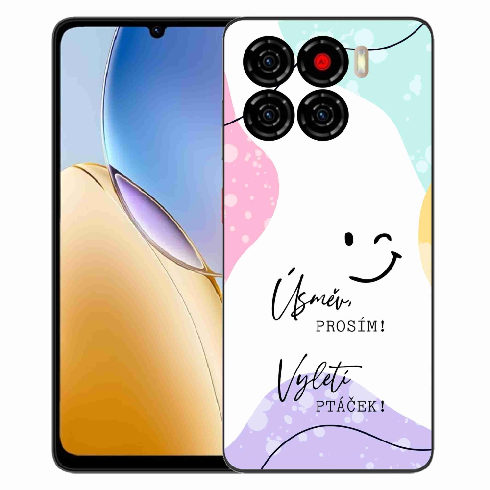 Gelový kryt mmCase na ZTE Blade A56 - vtipný text 4 bílé pozadí