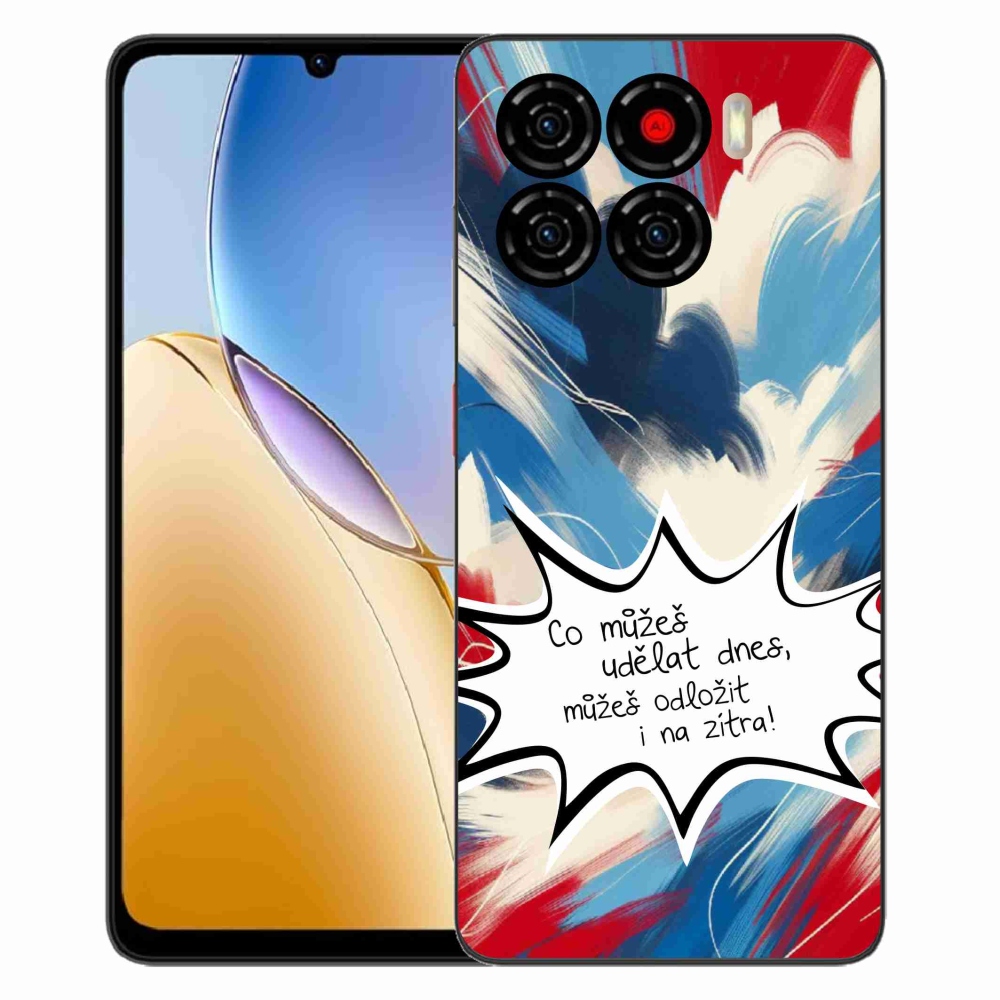 Gelový kryt mmCase na ZTE Blade A56 - vtipný text 9 bílé pozadí