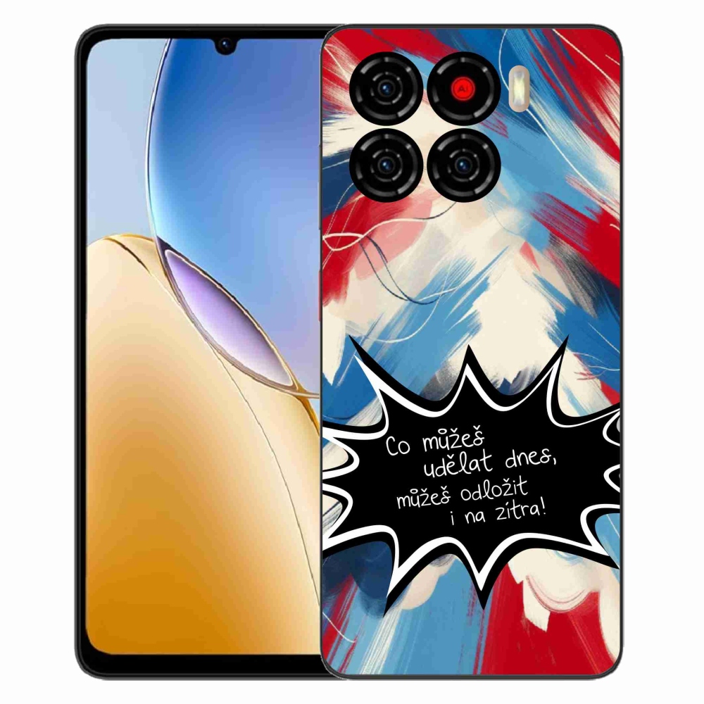 Gelový kryt mmCase na ZTE Blade A56 - vtipný text 9 černé pozadí