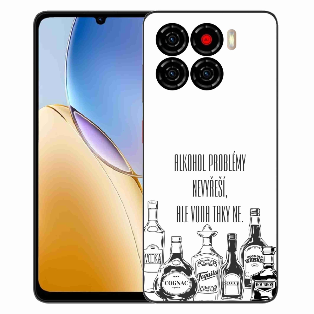 Gelový kryt mmCase na ZTE Blade A56 - vtipný text bílé pozadí