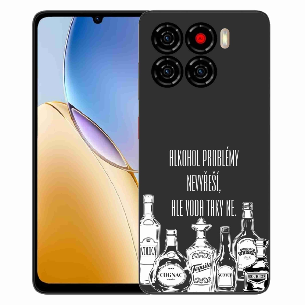 Gelový kryt mmCase na ZTE Blade A56 - vtipný text černé pozadí