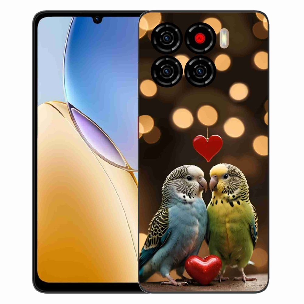 Gelový kryt mmCase na ZTE Blade A56 - zamilovaní papoušci