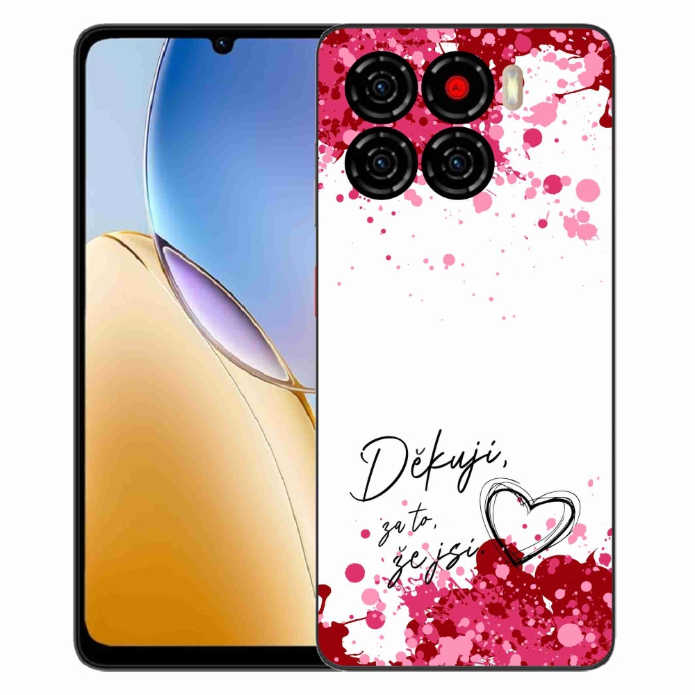 Gelový kryt mmCase na ZTE Blade A56 - zamilovaný text 2 bílé pozadí