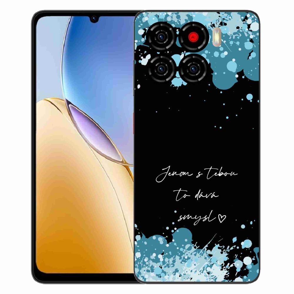 Gelový kryt mmCase na ZTE Blade A56 - zamilovaný text černé pozadí