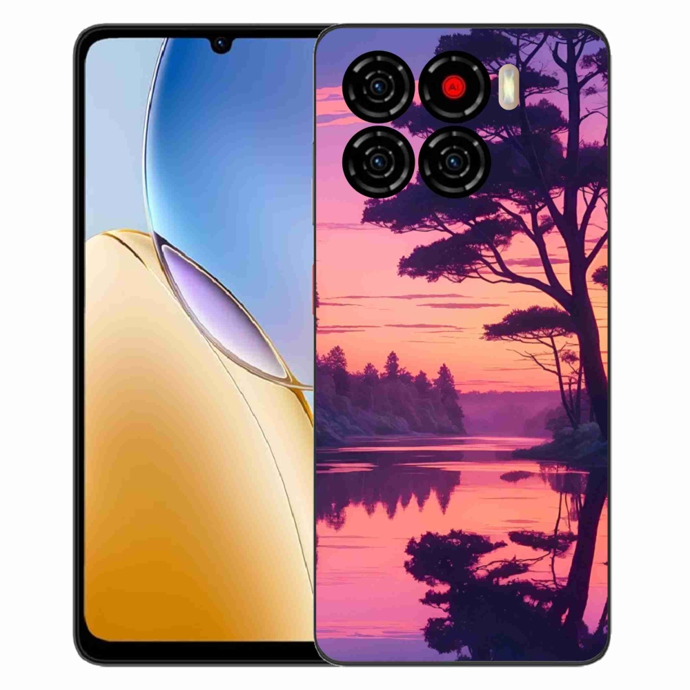 Gelový kryt mmCase na ZTE Blade A56 - západ slunce nad jezerem