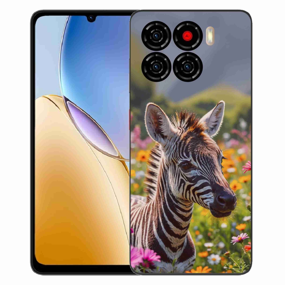Gelový kryt mmCase na ZTE Blade A56 - zebra na louce