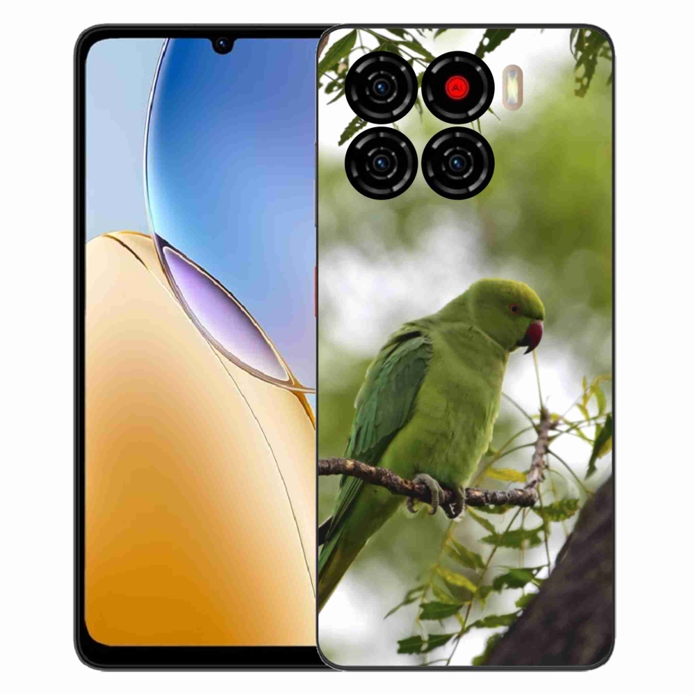 Gelový kryt mmCase na ZTE Blade A56 - zelený papoušek