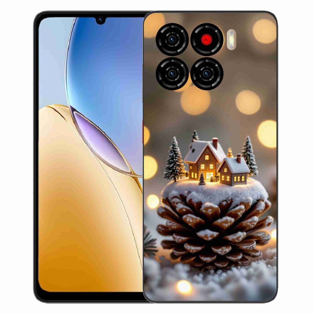 Gelový kryt mmCase na ZTE Blade A56 - zimní vesnička