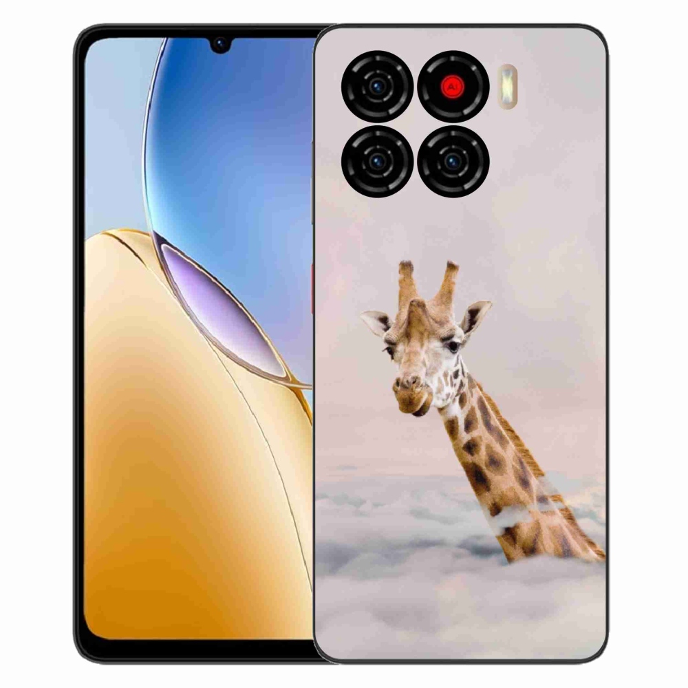 Gelový kryt mmCase na ZTE Blade A56 - žirafa v oblacích