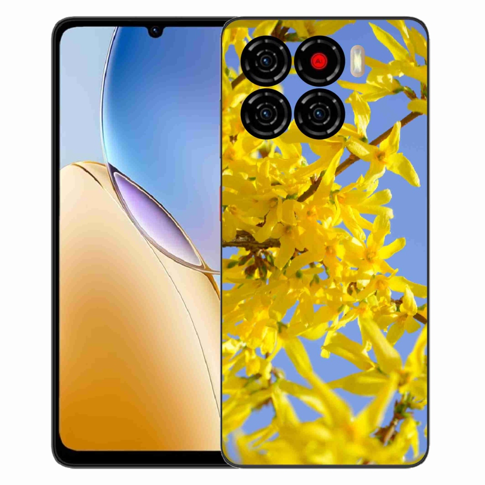 Gelový kryt mmCase na ZTE Blade A56 - žluté květy