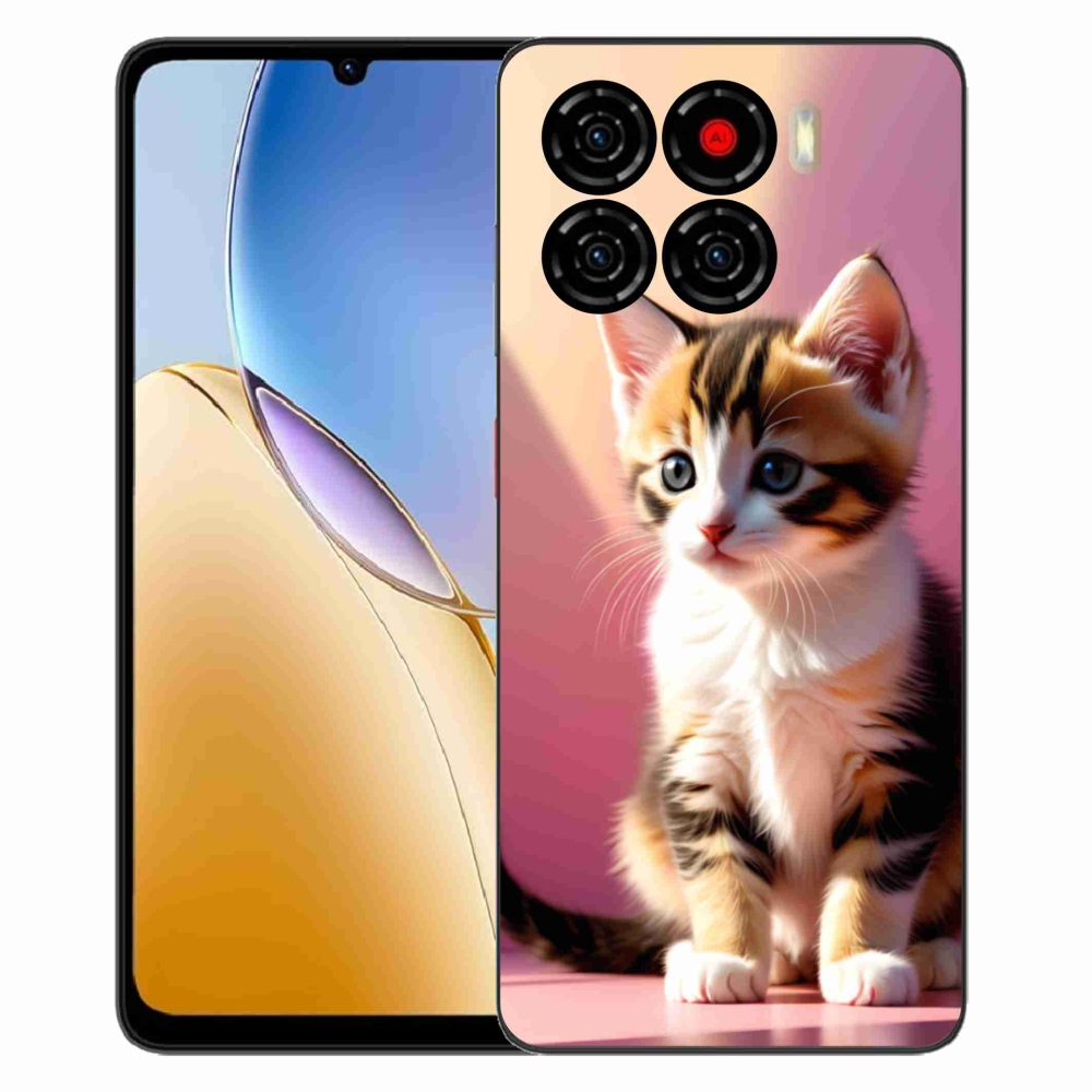 Gelový kryt mmCase na ZTE Blade A56 - zvědavé kotě 2