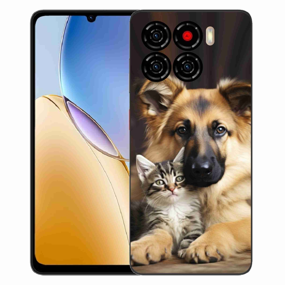 Gelový kryt mmCase na ZTE Blade A56 - zvířecí přátelství
